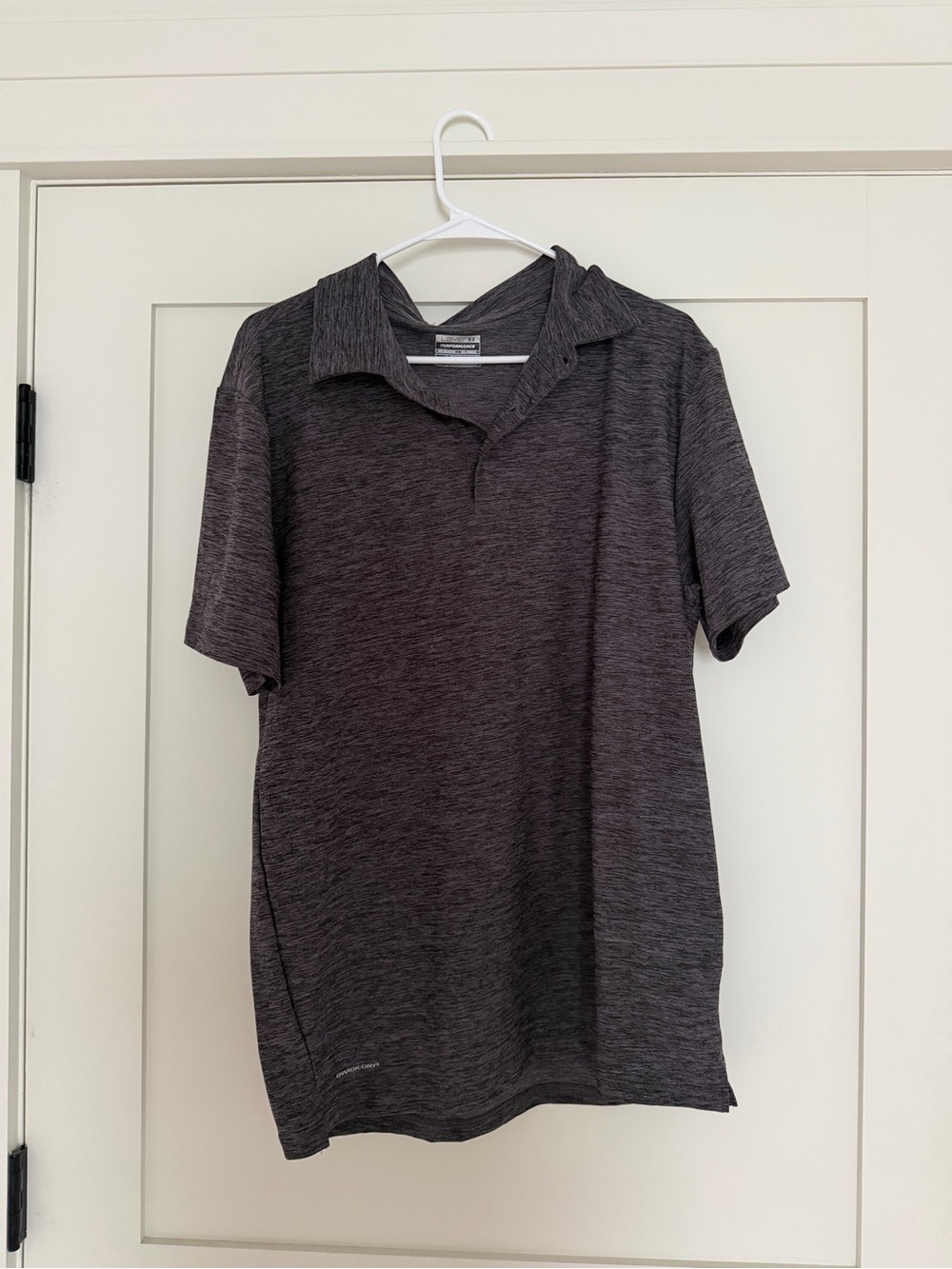 Layer 8 Men's Heathered Dark Gray Polo